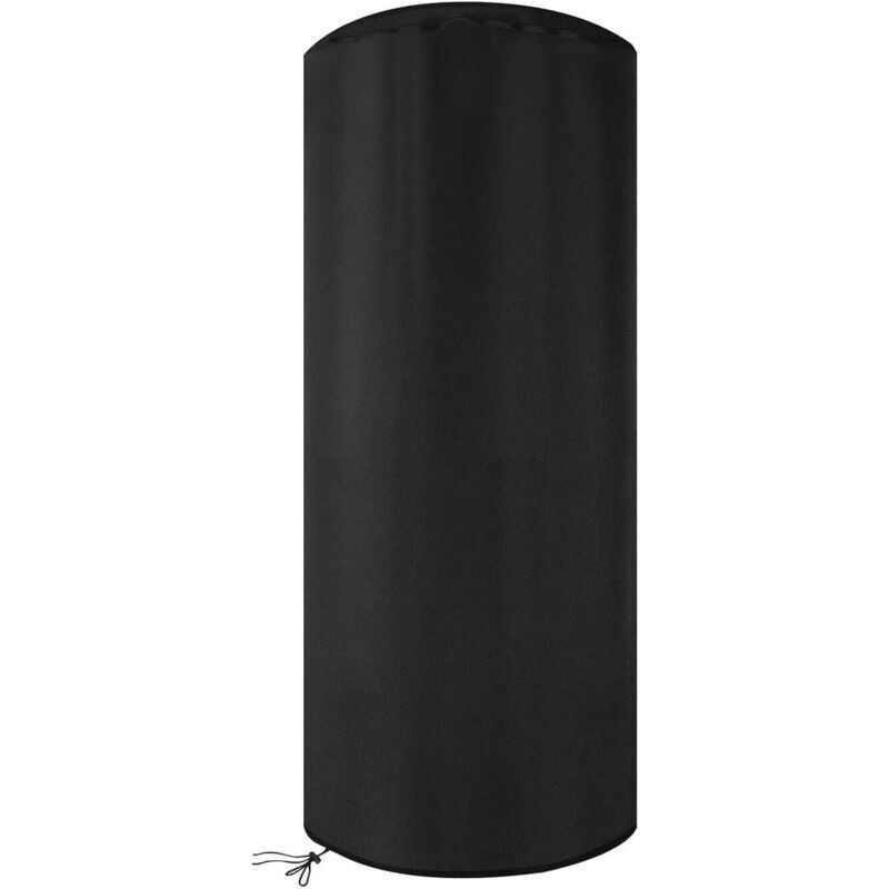 Schutzhülle Für Terrassenheizung Und Sonnenschirm - Gartendraußen - Wasserdicht - Atmungsaktiv - Stoff - Patio - Rund Ø 50cm X 120cm - Schwarz