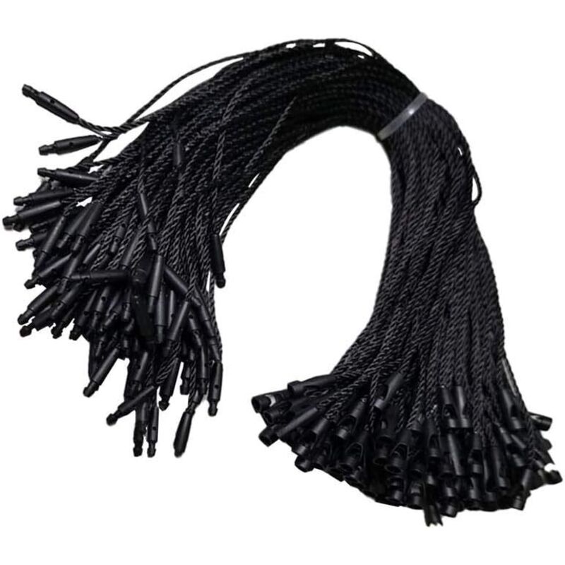 1000 Schwarze Nylon-druckknöpfe, 7,5 Zoll, Geeignet Für Kleidungsetiketten, Preisschilder, Schuhanhänger, Gepäckanhänger Usw.