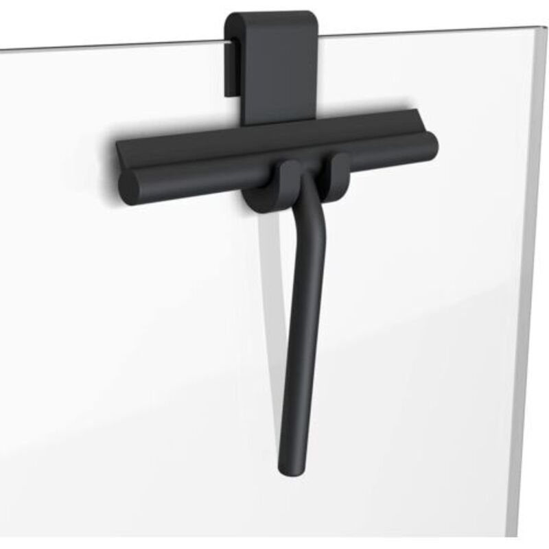Duschabzieher, Scheibenwischer, Glasreiniger-kratzer Mit Haken, Schwarz