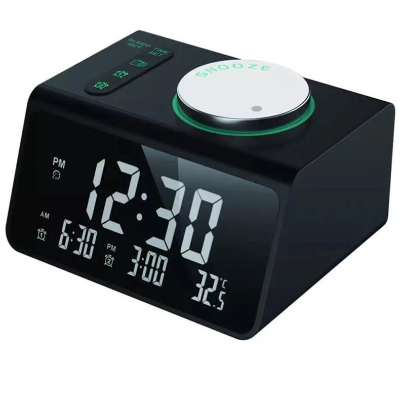 Digitaler Radiowecker – Einstellbar – Für Kinder Und Erwachsene – Schwarz –