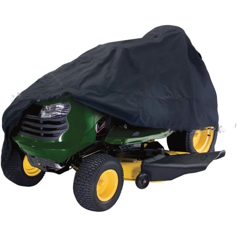 Universeller Uv-schutzbezug Für Rasenmäher, Garten-traktor Und Aufsitzmäher, Wasserdichtes Und Uv-beständiges Oxford-gewebe Für Den Außenbereich (schwarz, Größe: 177x110x110 Cm)