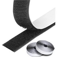 5 Meter Klettband Selbstklebend Extra Stark Schwarz Doppelseitig Klebeband Scotch Klettband Ultra Stark 2 Rollen Haftstreifen Klettverschluss Haken & Schlaufen