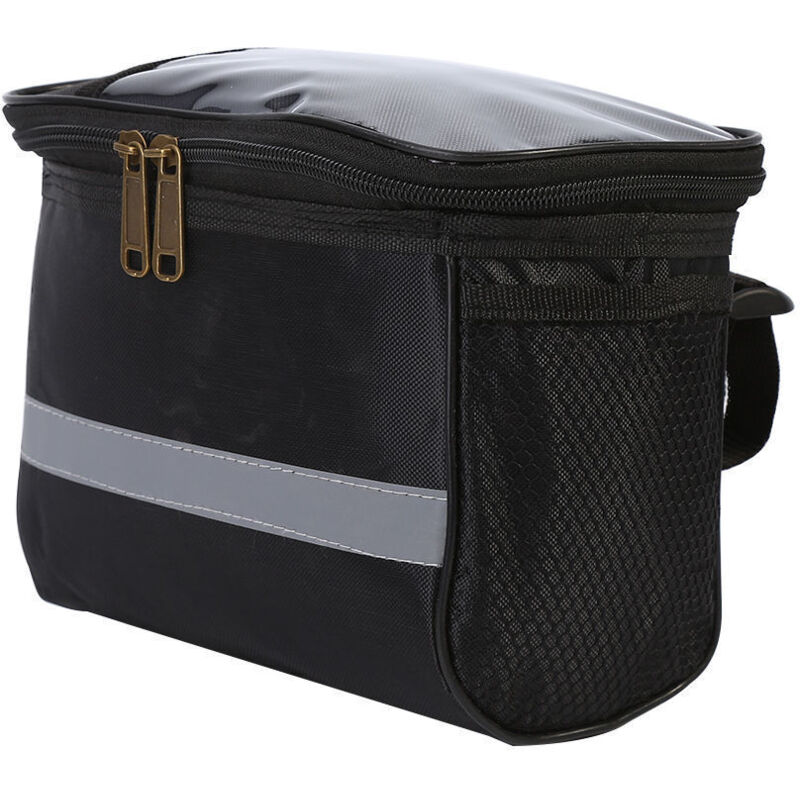 Wasserdichte Lenkertasche Mit Schnellverschluss, Isotherm Und Kompatibel Mit Navigationssystemen, Schwarz