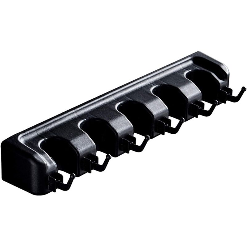 Besenhalter - Haushaltsgadget Selbstklebender Besenhalter, Robuster Wandhalter Für Mopps, Klipphaken Für Besen, Organizer Zur Aufbewahrung Von Besen, Schwarz