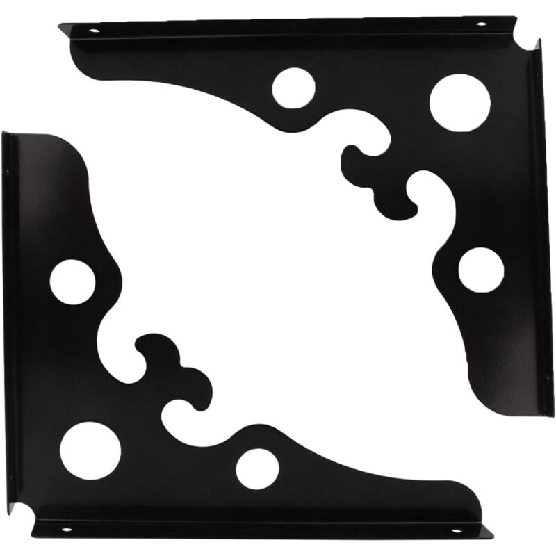Wandhalterungen Für Regale, L-förmige Halterungen, Dreieckige Metallwinkel In 90 Grad, Schwarz (225 Mm X 285 Mm)