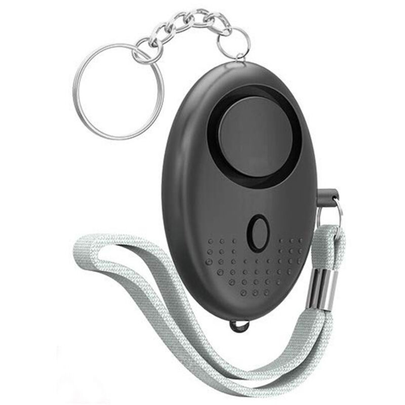 Persönlicher Alarm, Anti-aggressions-schlüsselanhänger – 130 Db Notfall-taschenalarm Mit Led-licht – Präventions- Und Alarmgerät Für Frauen Und Kinder (schwarz)