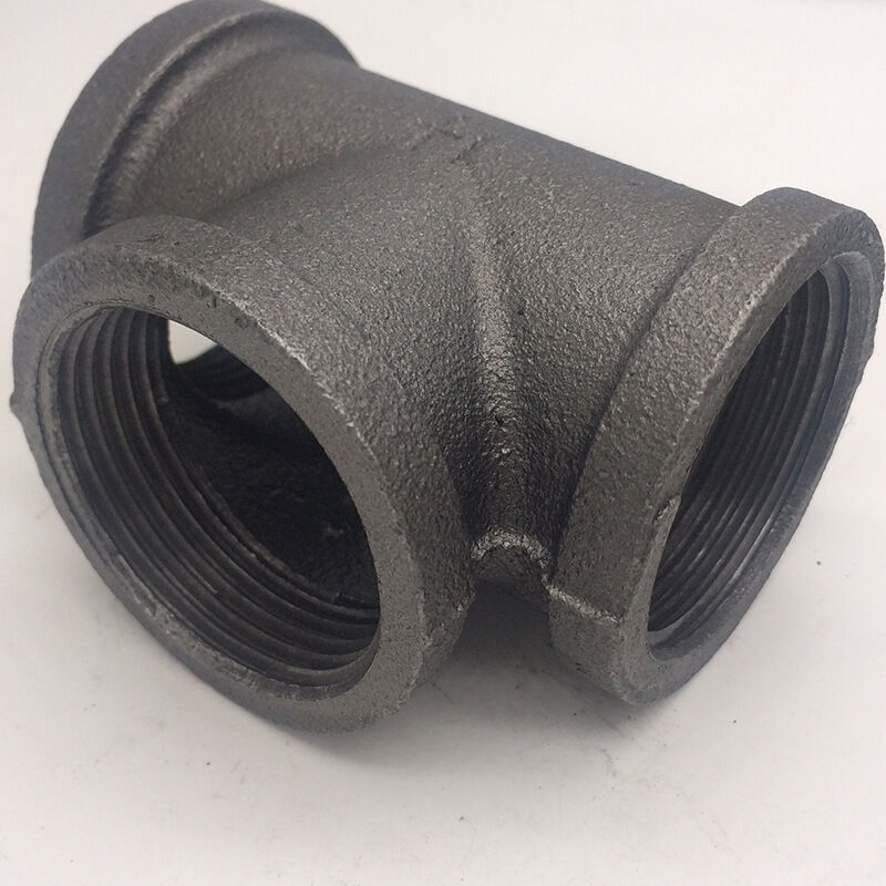 Gleiches T-stück 1/2" Für Rohre Aus Schmiedbarem Gusseisen, Schwarz, Weiblicher Anschluss Für Rohre - 1/2 Zoll, Dn15 (2 Stück)