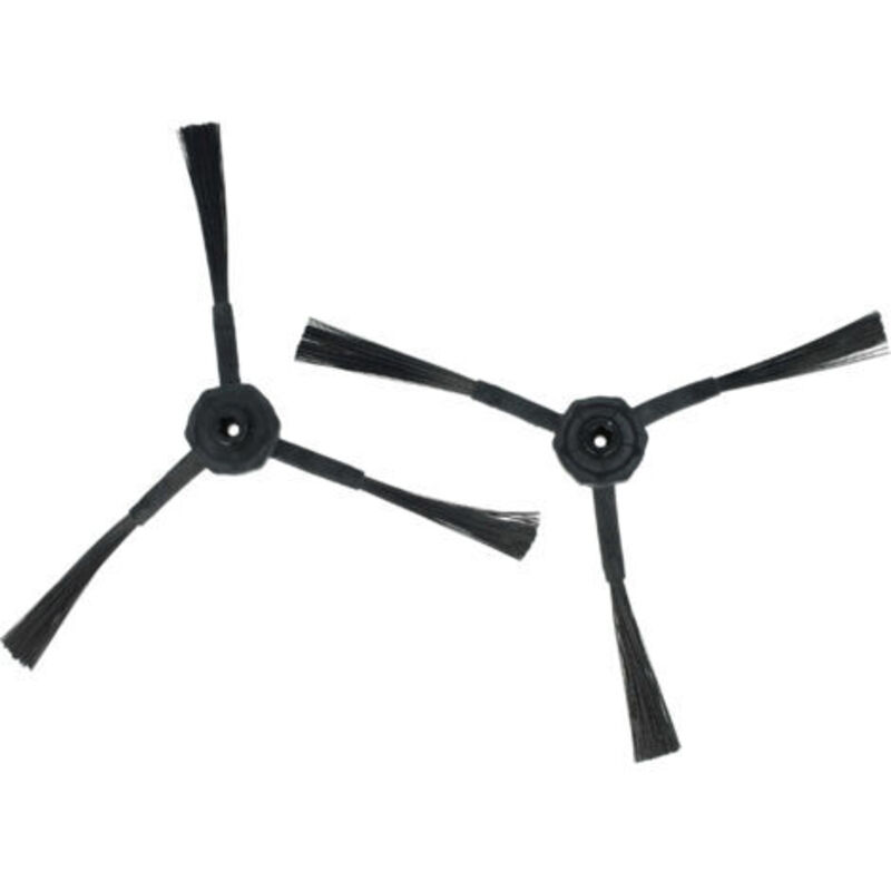 Vhbw 2x Seitenbürste Kompatibel Mit Ariete Bricola 2717, 2713 Saugroboter - Bürstenset, Schwarz