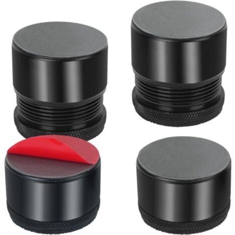 4er-set Betthöher, Höhenverstellbare Möbelfüße Von 2,7–4,0 Cm, Selbstklebende Möbelerhöher Für Bett, Tisch, Stuhl, Schrank, Sofa, Schwarz [klein]
