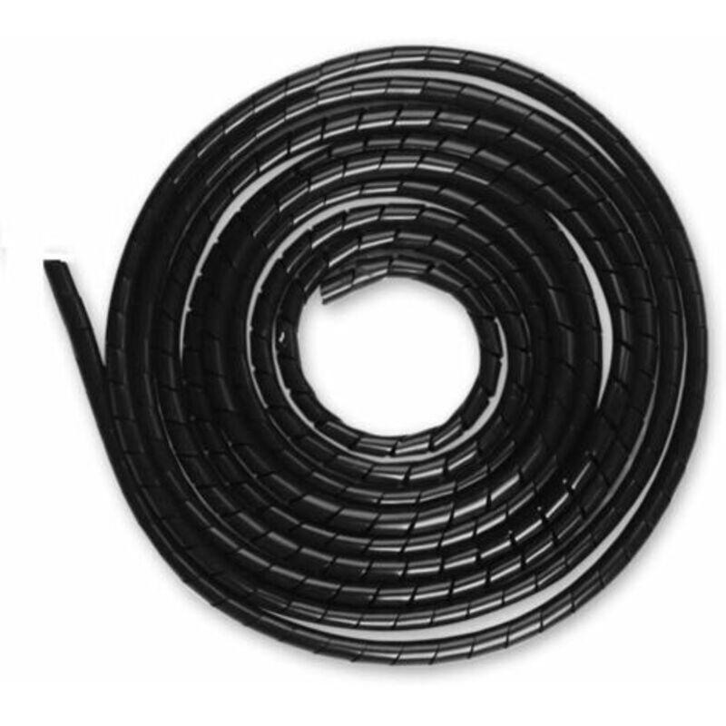 Universelles Flexibles Spiralrohr, 6 Mm, Kabelmanagement-set, 1er-pack Spiralförmiges Kabelschutzrohr Zum Schutz Von Tv-antennen-, Pc-, Usb-, Fernseh- Und Aux-kabeln (15 M), Schwarz (6 Mm, 15 M)