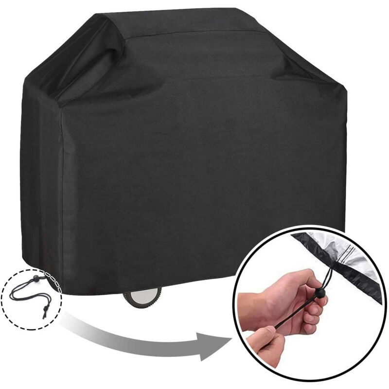 1 Stück Grillabdeckung, Schutzhülle Für Bbq Im Außenbereich, Wasserdichte Abdeckung, Uv-schutz, Winddicht, Staubabweisend (147x61x117cm Schwarz)