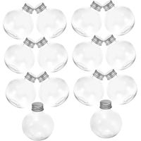 Set Aus 25 Runden Plastik-ampullenflaschen, 150 Ml, Transparent, Mit Verschluss – Dekorative Bastelflaschen Für Hochzeiten Und Feiern, Vielseitig Einsetzbar Mit Nachricht, Zufällige Farbe