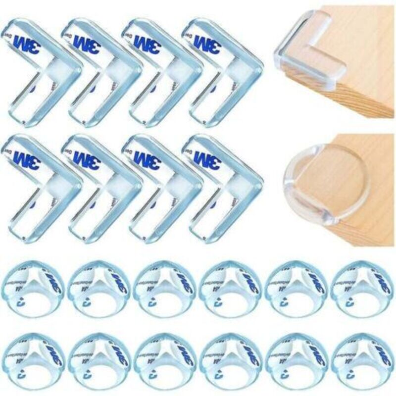 Tischkantenschutz, 20 Stück Transparente Kantenschoner, Eckschutz, Stoßdämpfende Kantenschoner Für Tische Und Alle Scharfen Möbelkanten Für Kinder Und Babys
