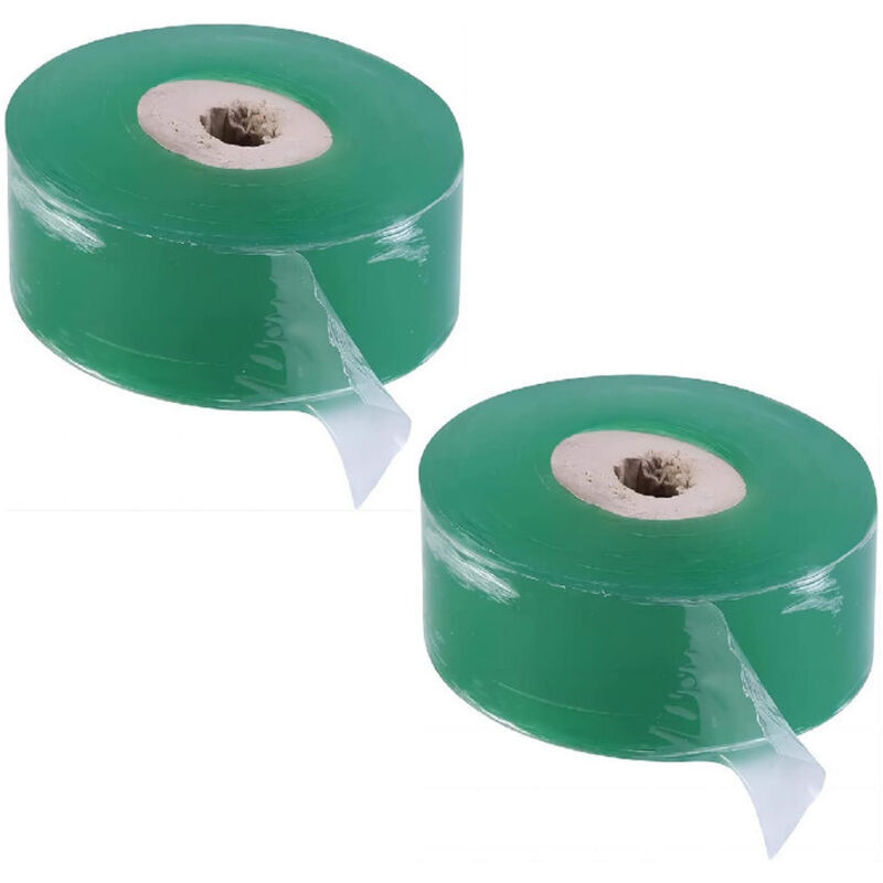 2er-pack Pfropfband, Biologisch Abbaubare Pfopffolie, Transparentes Feuchtigkeitsbarrieren-pfropfband Für Blumen, Pflanzen, Bäume, Baumschule Und Garten, 100 M X 2 Cm
