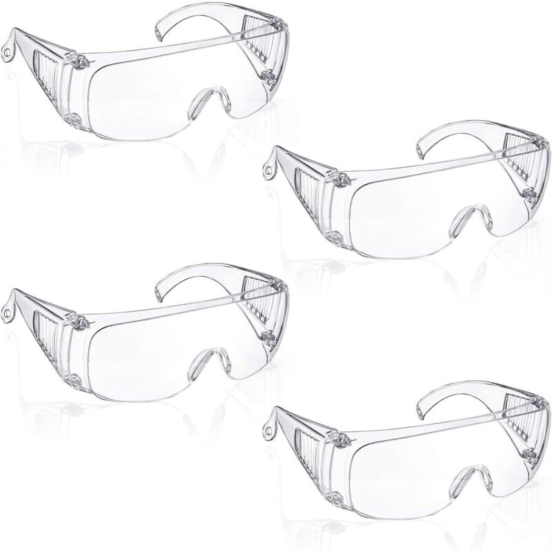 Schutzbrille Transparent, Dpi-standard, Pc-material, Explosionssicher, Hohe Schlagfestigkeit, Belüftetes Design Für Maximalen Komfort