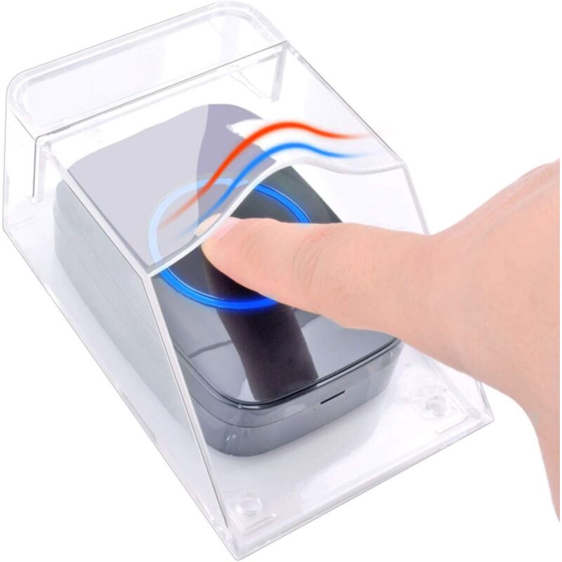 Schützende Transparente Abdeckung Für Drahtlose, Wasserdichte Türklingel Im Außenbereich, Mit Wandhalterung - 11 X 6 X 5 Cm