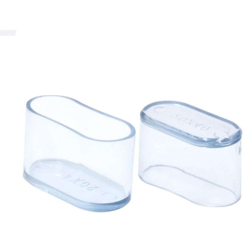 Ovale Pvc-kappen – 8er-set Für Stuhl- Und Tischbeine (20 X 40 Mm)
