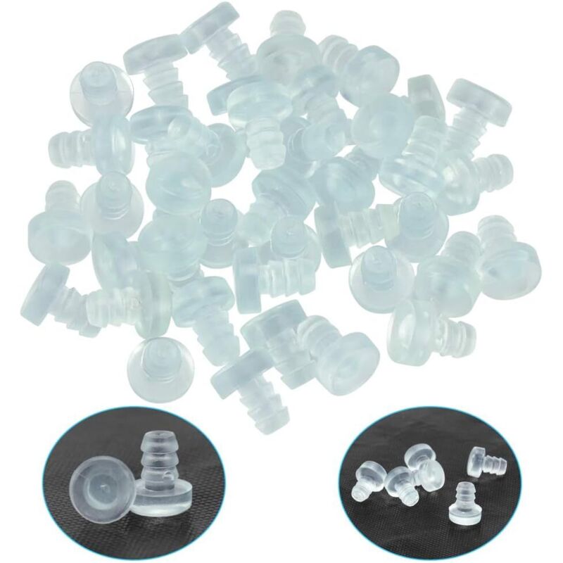 40 Stück Silikon-türstopper, Wandmontierte Glastisch-buffer Mit Gummi-stoßstange, Transparente Türdämpfer Zur Kollisionsvermeidung Und Geräuschreduzierung Für Möbel, Schubladen Und Schranktüren