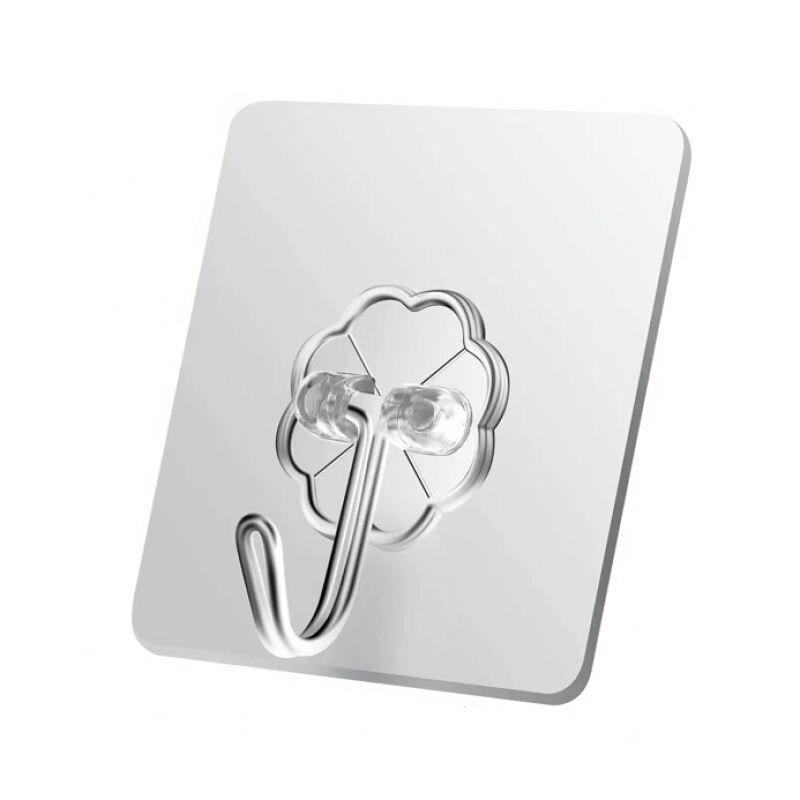 Wandklebehaken, 20er-pack Transparente Klebehaken 10 Kg (max.), Wandhaken Aus Edelstahl Zum Aufhängen Von Schlüsseln, Deckeln, Küchenutensilien, Handtüchern Und Mehr