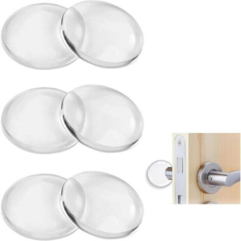 8 Transparente Türstopper, Selbstklebend, Stoßdämpfer, Schutz Für Küchentür- Und Badezimmertürgriffe (50 X 8 Mm)