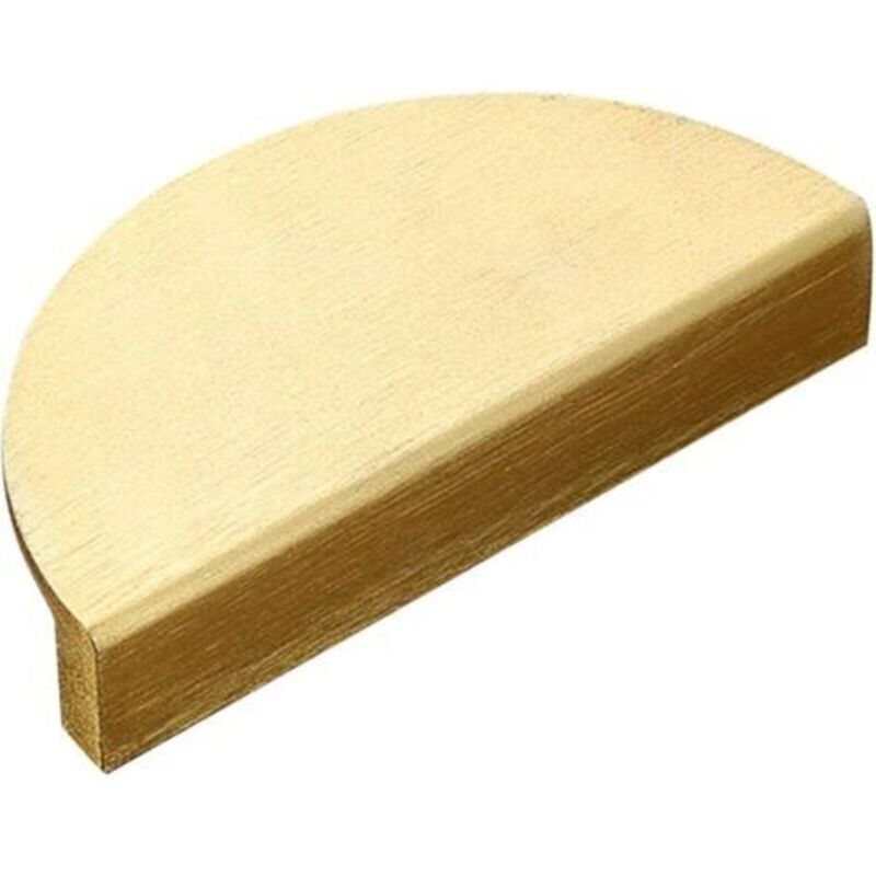 Set Aus 1 Schubladen- Oder Schrankgriff In Halbmondform Aus Gebürstetem Messing, Goldfarben, 10 Cm
