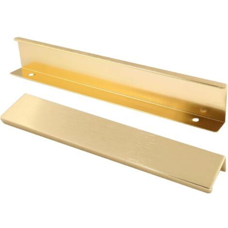 Küchenschrankgriff, Eingelassener Goldener Griff, Verdeckter Türgriff Aus Aluminiumlegierung, 2 Stück, Lochabstand 160 Mm