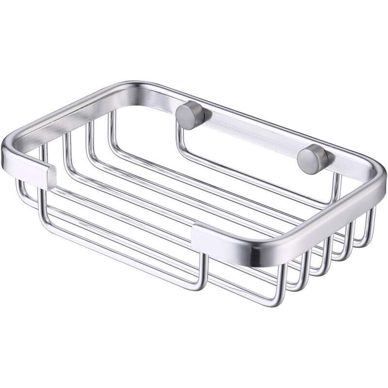 Wandmontierte Seifenhalterung, Duschseifenschale Aus Aluminium, Silber