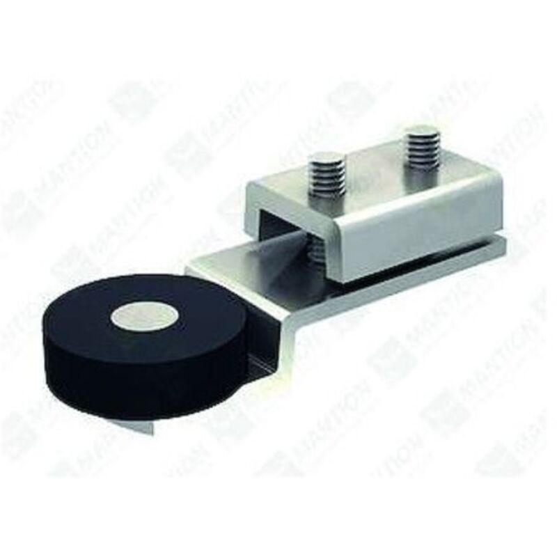Mantion – Türstopper Für Schienen 3530 Und 5040 – Stahl Silber – Traglast 150 Kg – Unterstützt Türen Bis Zu 80 Kg