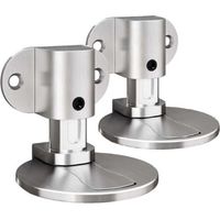 2 Stück Magnetische Türstopper Aus Metall, Unsichtbare, Robuste Magnetische Türstopper Mit Kleber Und Schrauben, Türstopper, Türanschlag, Türblocker Für Büro Und Zuhause (silber)