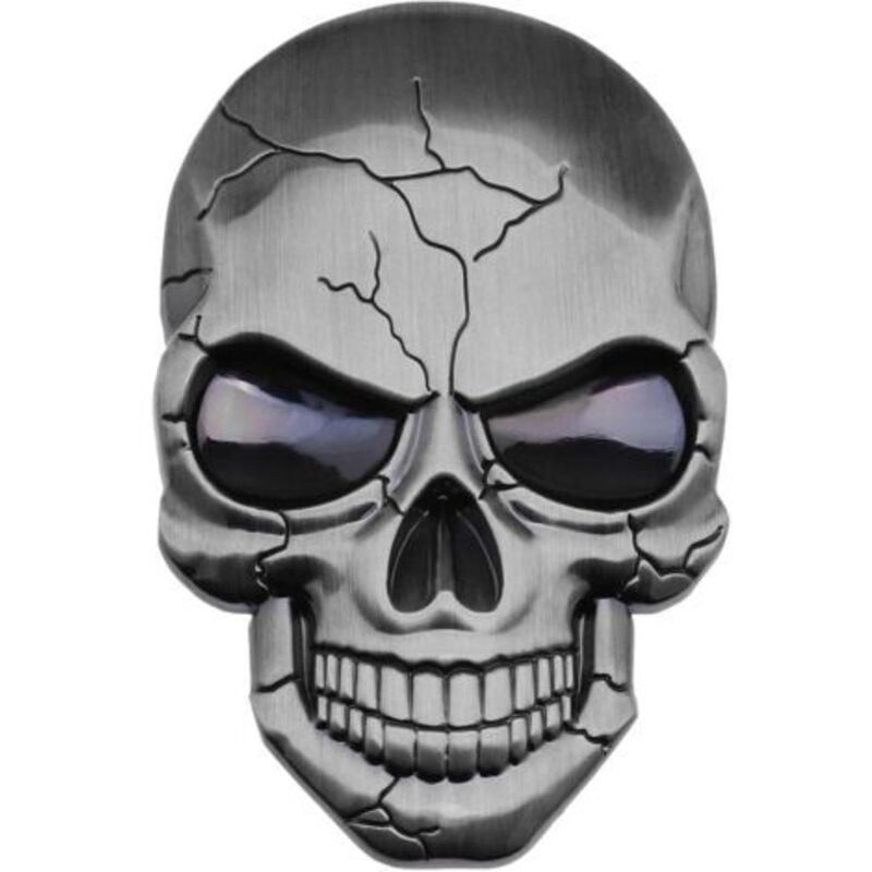3d Metall Autoaufkleber Punisher Schädel Emblem Wasserdicht Dekoration Logo Abzeichen Für Auto Lkw Motorrad Kühlschrank Laptop Tür Silber