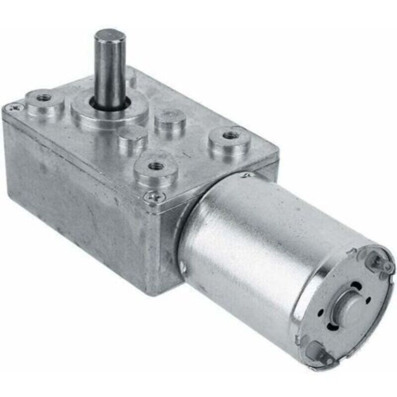 Umkehrbarer Elektromotor Mit Hohem Drehmoment Und Getriebe, Schneckengetriebemotor 12v 60rpm Silber