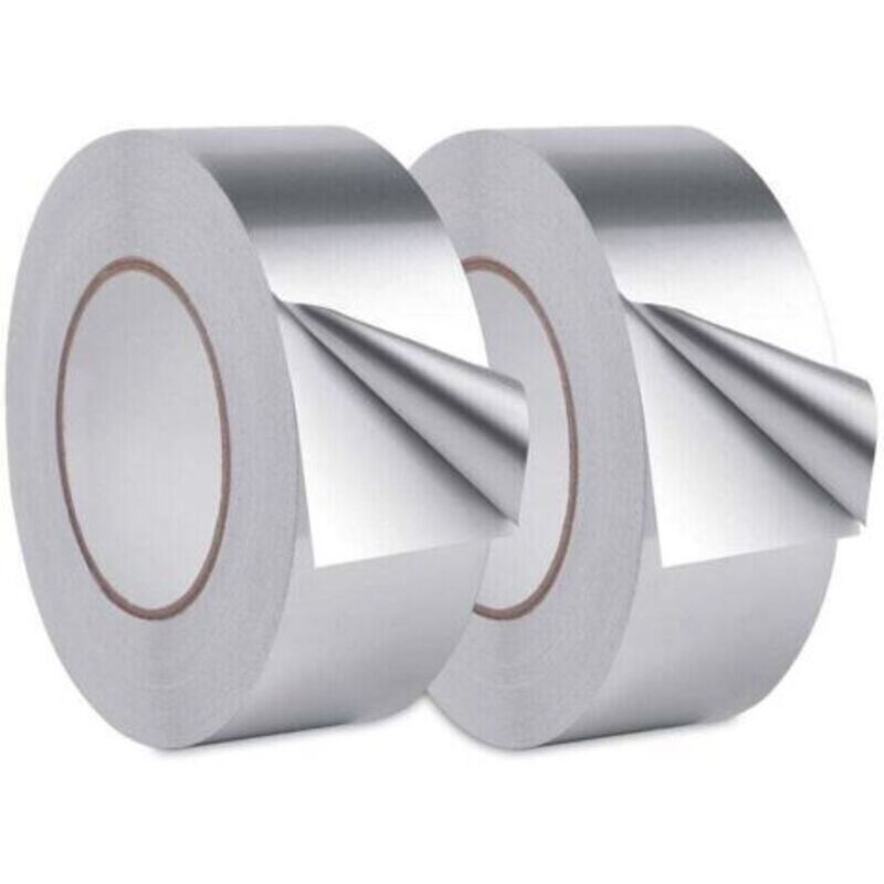 Aluminium-klebeband, Aluminium-dichtungsband, Wasserdichtes Aluminium-klebeband, Für Küche, Bad, Elektriker, Metalloberflächen, 20m X 30mm (2 Rollen, Silber)