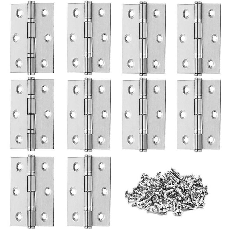 Unsichtbare Scharniere Aus Edelstahl 304 – 10er-pack – Größe 60mm X 36mm X 1,24mm – Korrosionsbeständig