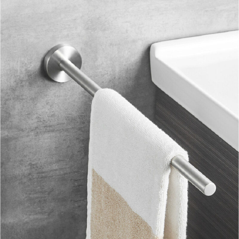 Handtuchhalter Für Badezimmer, Handtuchstange Aus Edelstahl, Badezimmerzubehör, Silber