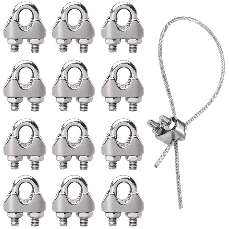 Kabelbinder Aus Edelstahl, 12 Stück M3 Kabelzug-clips, U-bolzen-klemmen Für Kabelindustrie, Haushalt, Be- Und Entladung