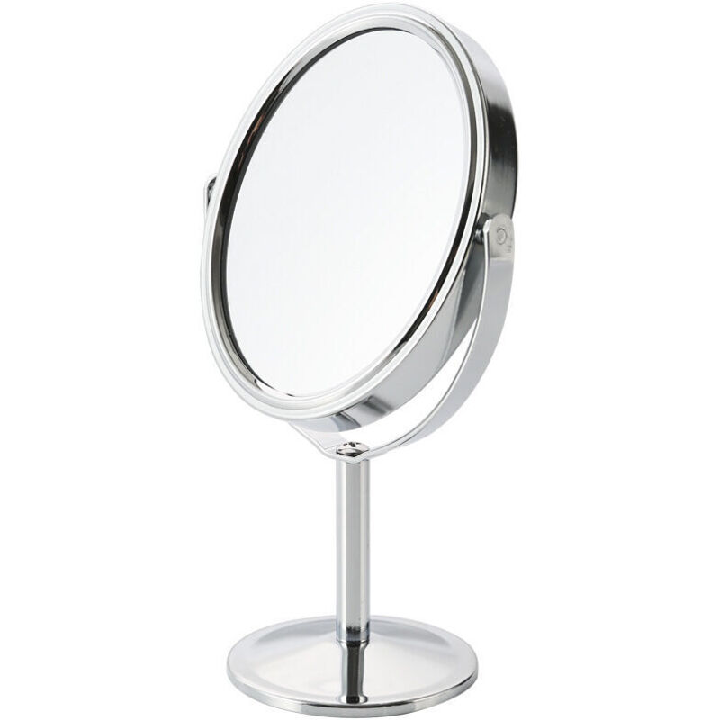 Schminkspiegel, Schminkspiegel, Tischspiegel Mit Vergrößerndem Fach, Doppelseitig Und 360° Drehbar Für Make-up, Rasur Und Gesichtspflege Im Salon