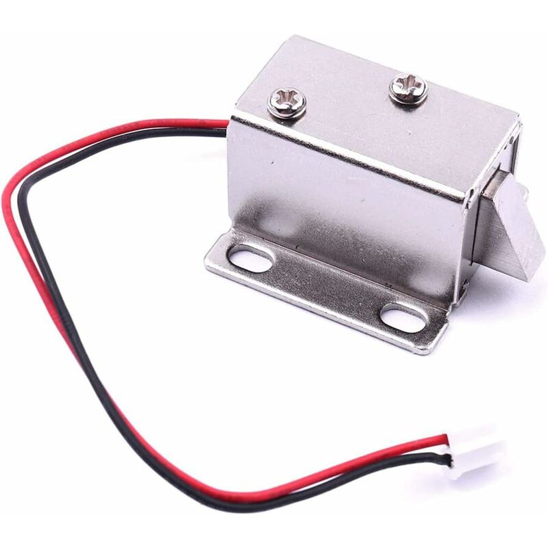 1 Stück Mini-schubladenschloss, Elektrisches Schloss Mit Nach Unten Zeigender Falle, Dc 12v Solenoid, Schlankes Design, 27x28x18mm