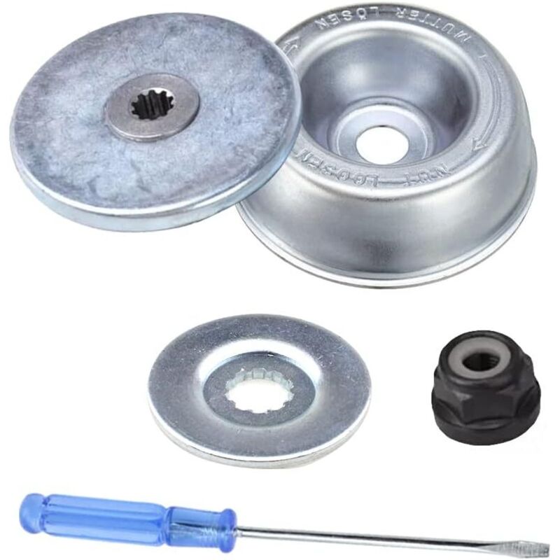 5-teiliges Wartungsset Für Messeradapter, Rasenmäheradapter, Stihl-arretierungsscheibe, Stützplatte, Kragenschraube Und Schraubendreher Für Stihl Freischneider