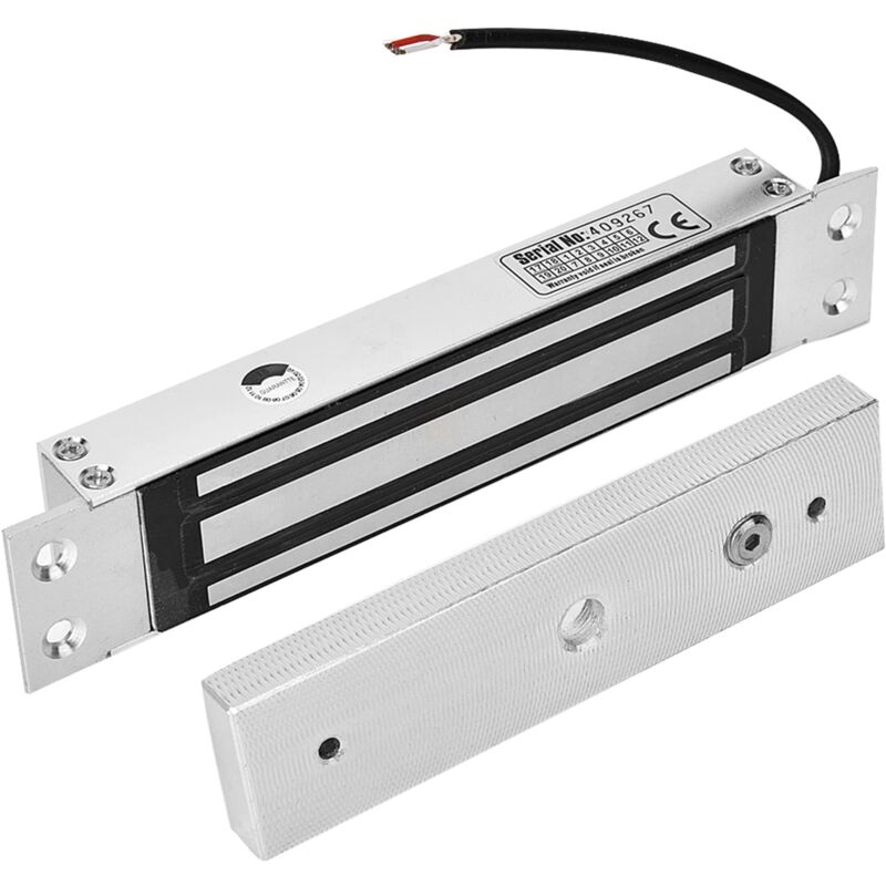 Elektromagnetisches Schloss 180 Kg – Langlebiges Aluminium – Haltekraft 180 Kg – Dc-spannung 12v – Für Holz-, Glas- Und Metalltüren