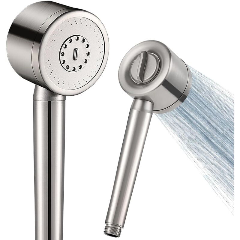Duschkopf-erhöhung Aus 304 Edelstahl, 3 Sprühmodi, Wassersparender Duschkopf, Silber