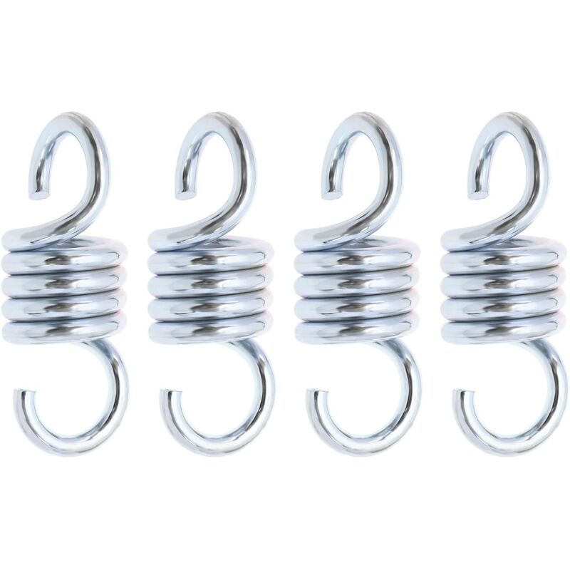 4 Stück Metall-federhaken, Ersatz-federhaken Zum Aufhängen, Gartenaccessoires Für Hängesessel Und Hängematten, Silber