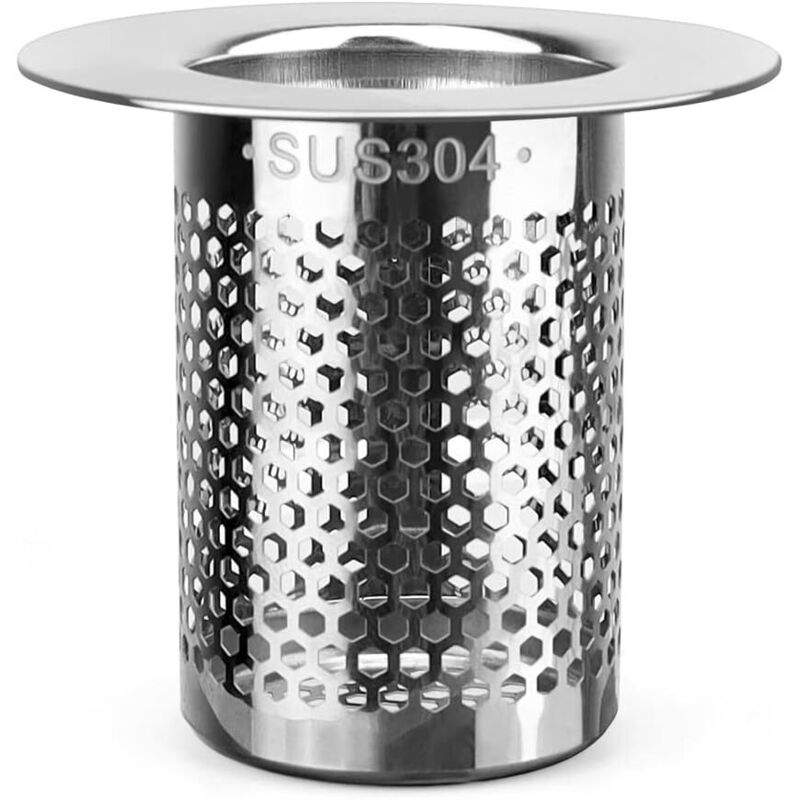 Dusch-haarfänger, 5,5 × 5 Cm Dusch-haarfilter, Edelstahl-waschbeckenfilter - Badewannenablauf Für Küche, Bad, Balkon