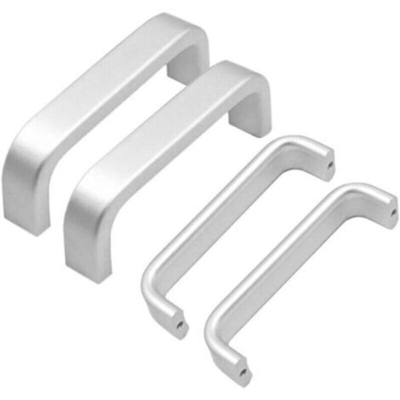 4er Set Schrankgriffe Für Küchenschränke, Schubladen Und Schlafzimmermöbel, Lochabstand 64 Mm, Aluminium, Inklusive Schrauben
