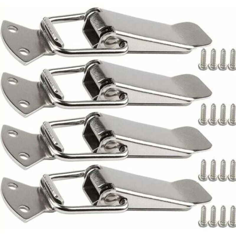 Edelstahl-spannverschluss Mit Schraube, 56 Mm Hebelverschluss, Kipp-federriegel, Klemmclip, Werkzeugkasten-verschluss, Verriegelungskappe Für Werkzeugkoffer