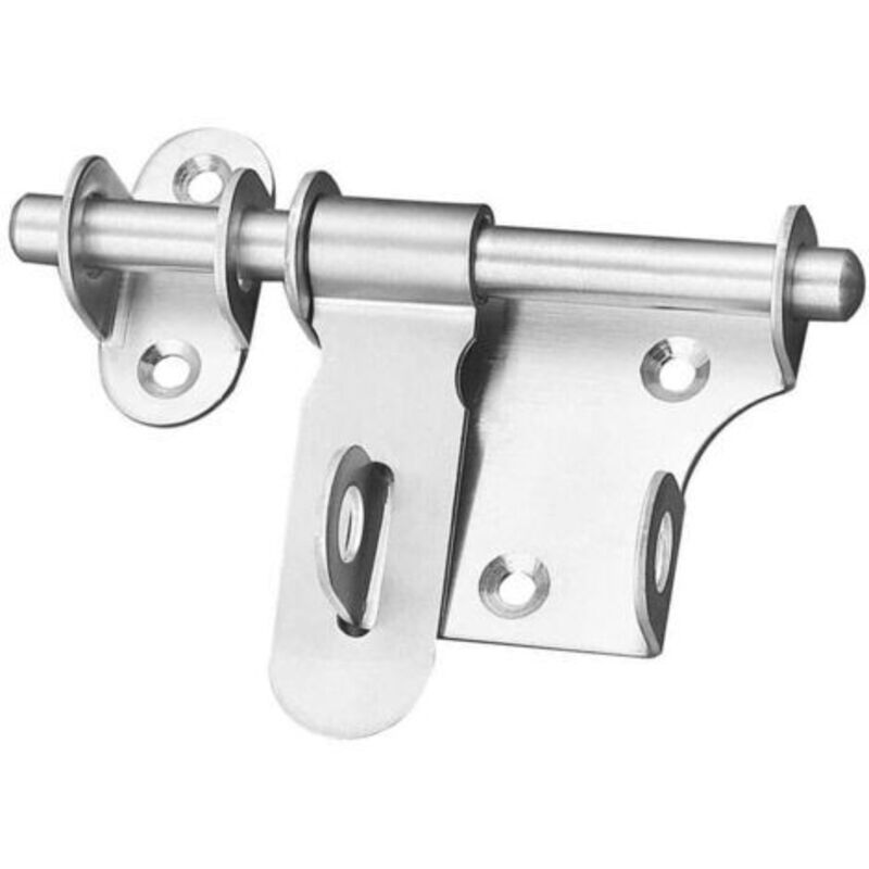 Schieberiegel Für Schuppentür, Holzzaun, Scheunentor, Gartentürriegel, 15 Cm Außenriegel (silber)