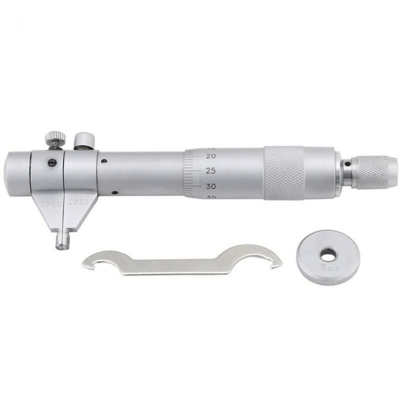 Innenmikrometer, Innendurchmesser-messschieber, Bohrungslehre 5–30 Mm, Präzisionsbereich 0,01 Mm, Schlüssel + Kalibrierungsring + Holzkiste, Silber, Ein Stück,