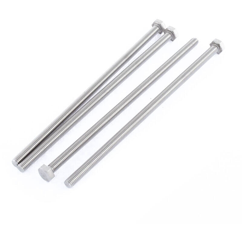 M6 X 150 Mm A2 Vollgewinde-sechskantschraube Aus Edelstahl, 4 Stück