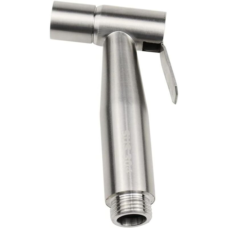 Edelstahl-bidet-dusche Für Wc, Sprühkopf Für Windeln, Manuelle Bidet-spritzpistole Für Die Persönliche Hygiene, Bad- Und Wc-dusche - Silber