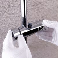 Ersatz-handduschhalter, Duschbrausehalter, Abs Verchromt (silber) F