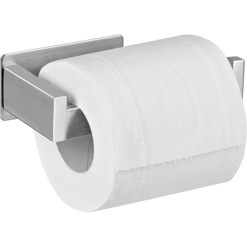 Toilettenpapierhalter, Edelstahl-klebehalterung Für Küche Und Badezimmer, Silber